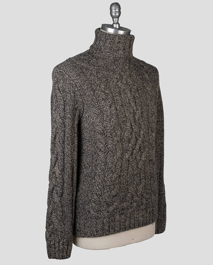 Isaia Brown Cashmere Sweater Turtleneck