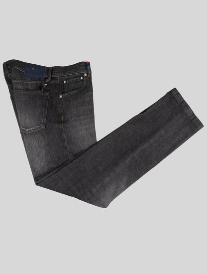 Kiton Dark Gray Cotto Ea Jeans