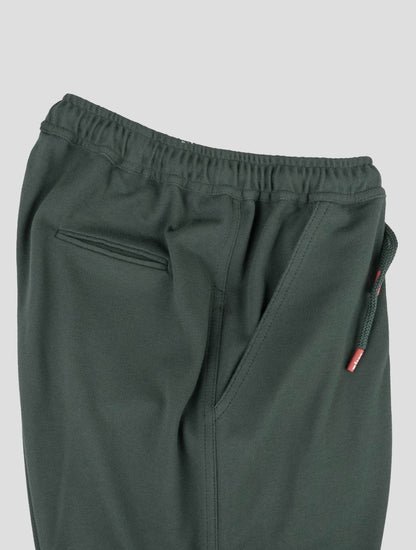 Pantalones cortos de algodón verde oscuro de Kiton