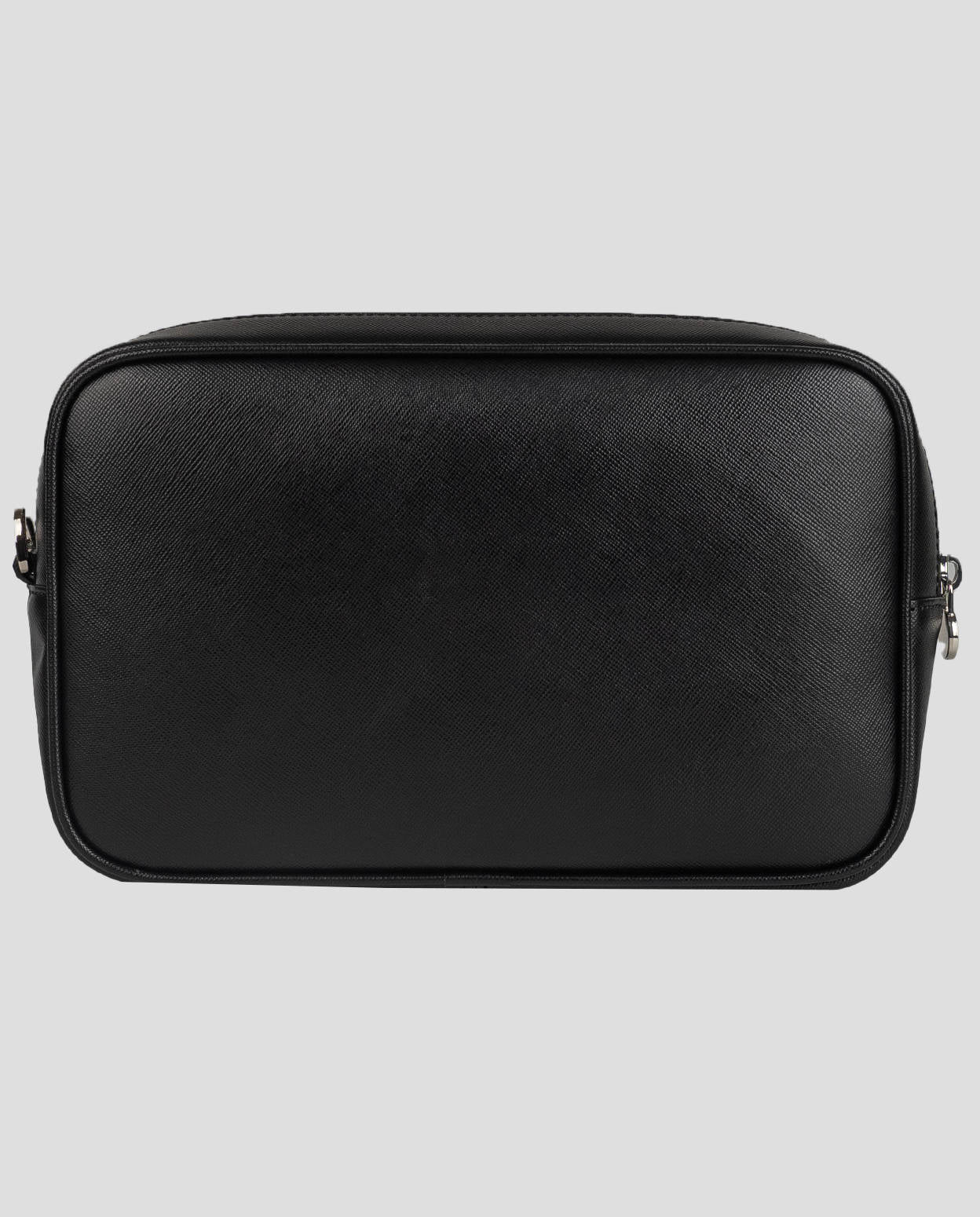 Bolsa de cuero negro Kiton