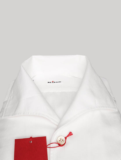 Kiton White Cotton Shirt