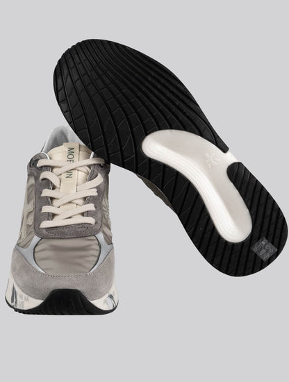 Premiata Gray Pa Leather Calf Pl Ea Pu Sneakers