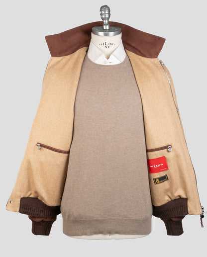 Manteau en cuir Kiton en cachemire Vicuna Pérou