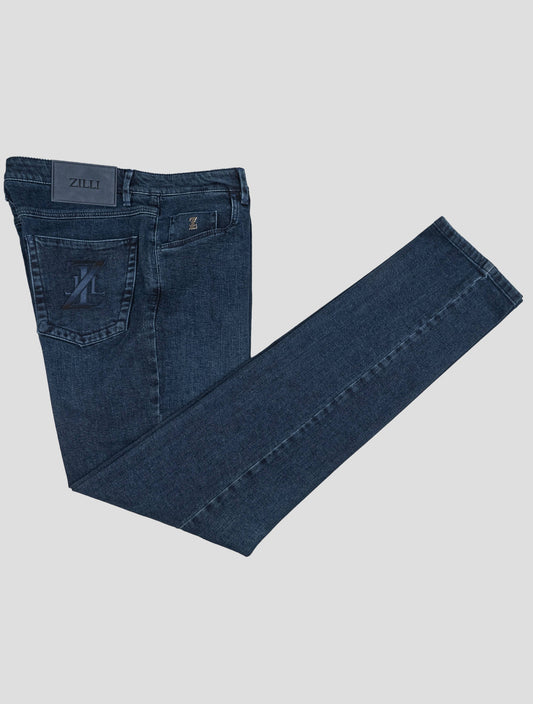 Zilli Blue Cotton Ea Jeans