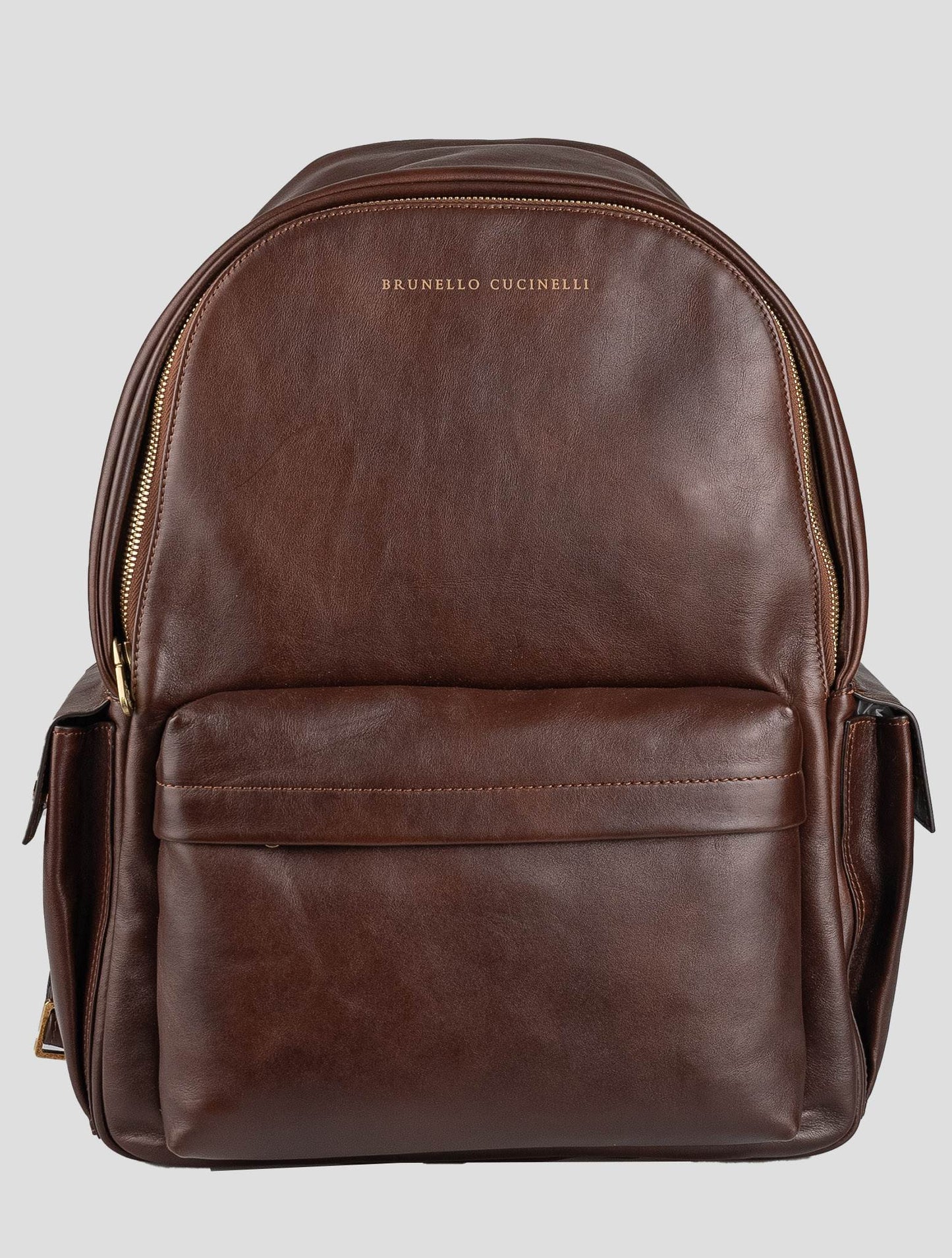 Brunello Cucinelli brun læder rygsæk