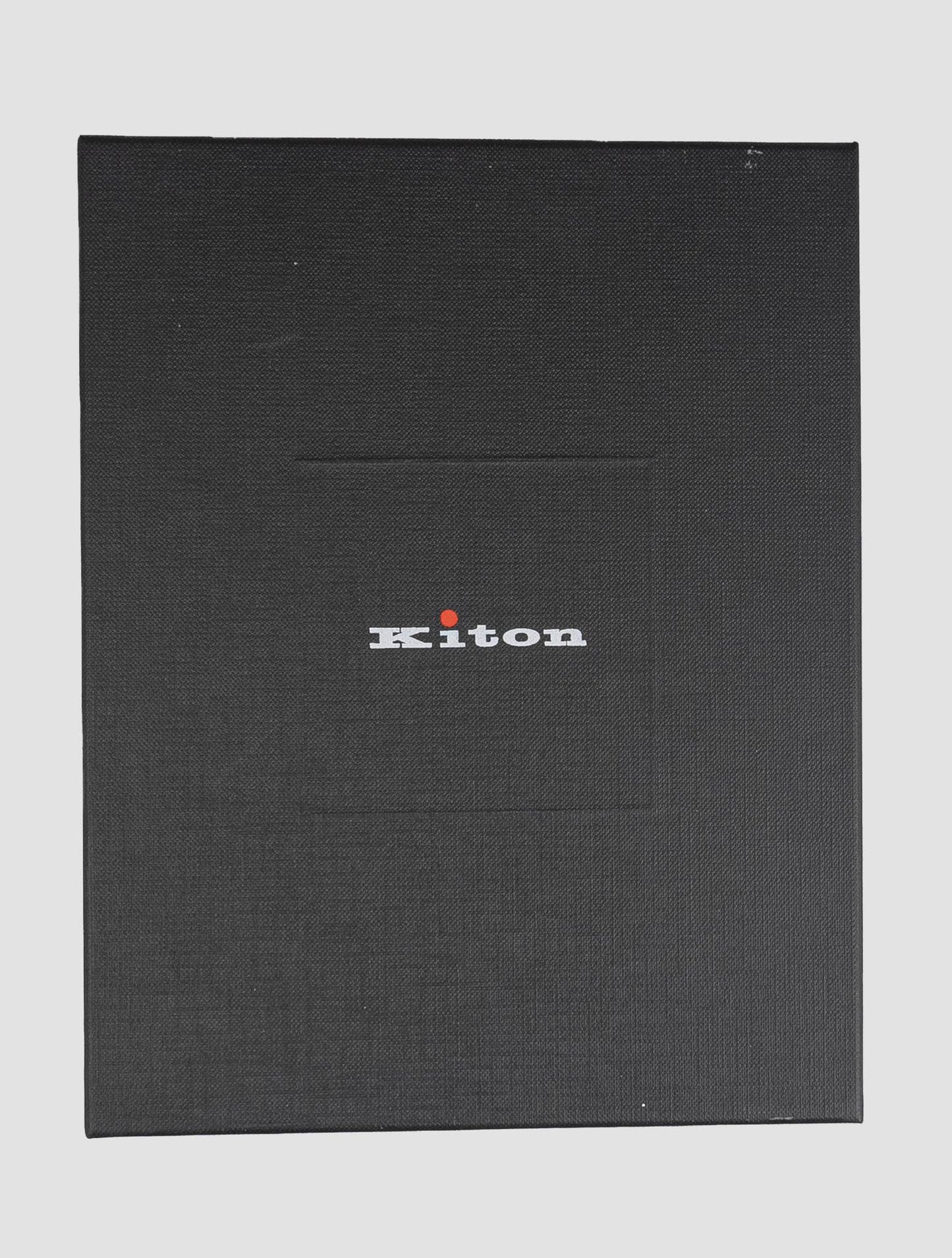 Kiton Black Leather Crocodile Document Holder