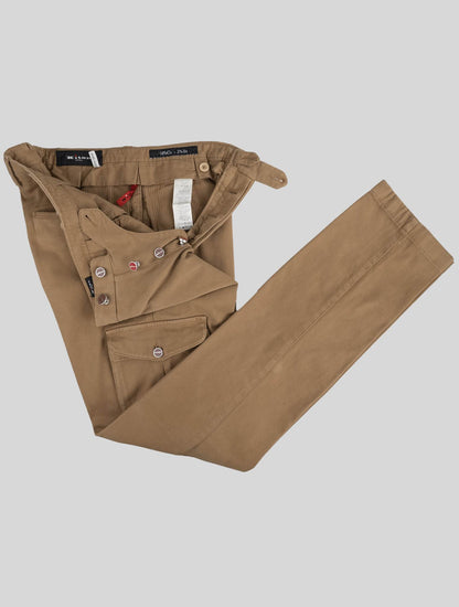 Pantalones de algodón marrón claro de Kiton Ea Cargo