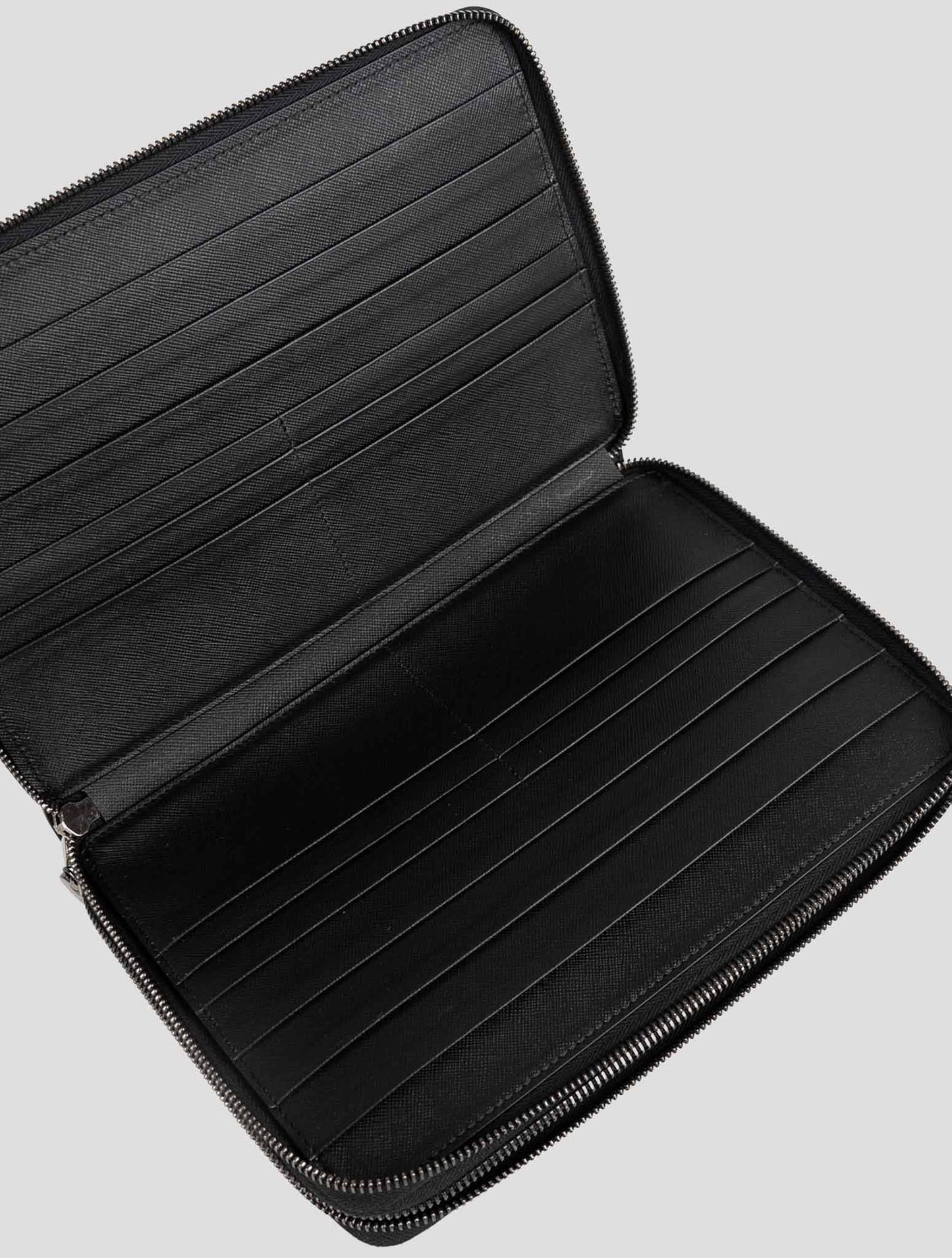 Kiton Black Leather Document Holder