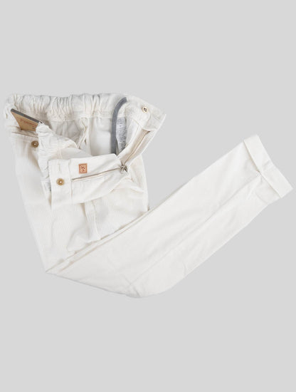 Marco Pescarolo White Cotton Ea Velvet Pants