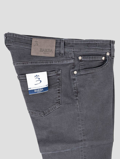 Barba Napoli Dark Gray Cotton EA Jeans