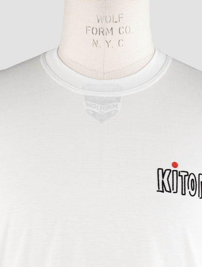 Kiton camiseta blanca de algodón