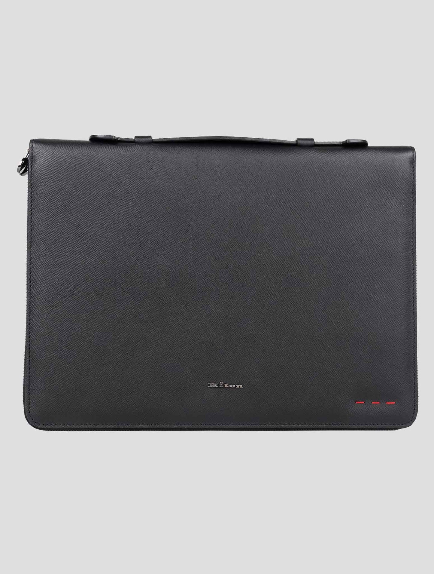 Kiton Black Leather Document Holder