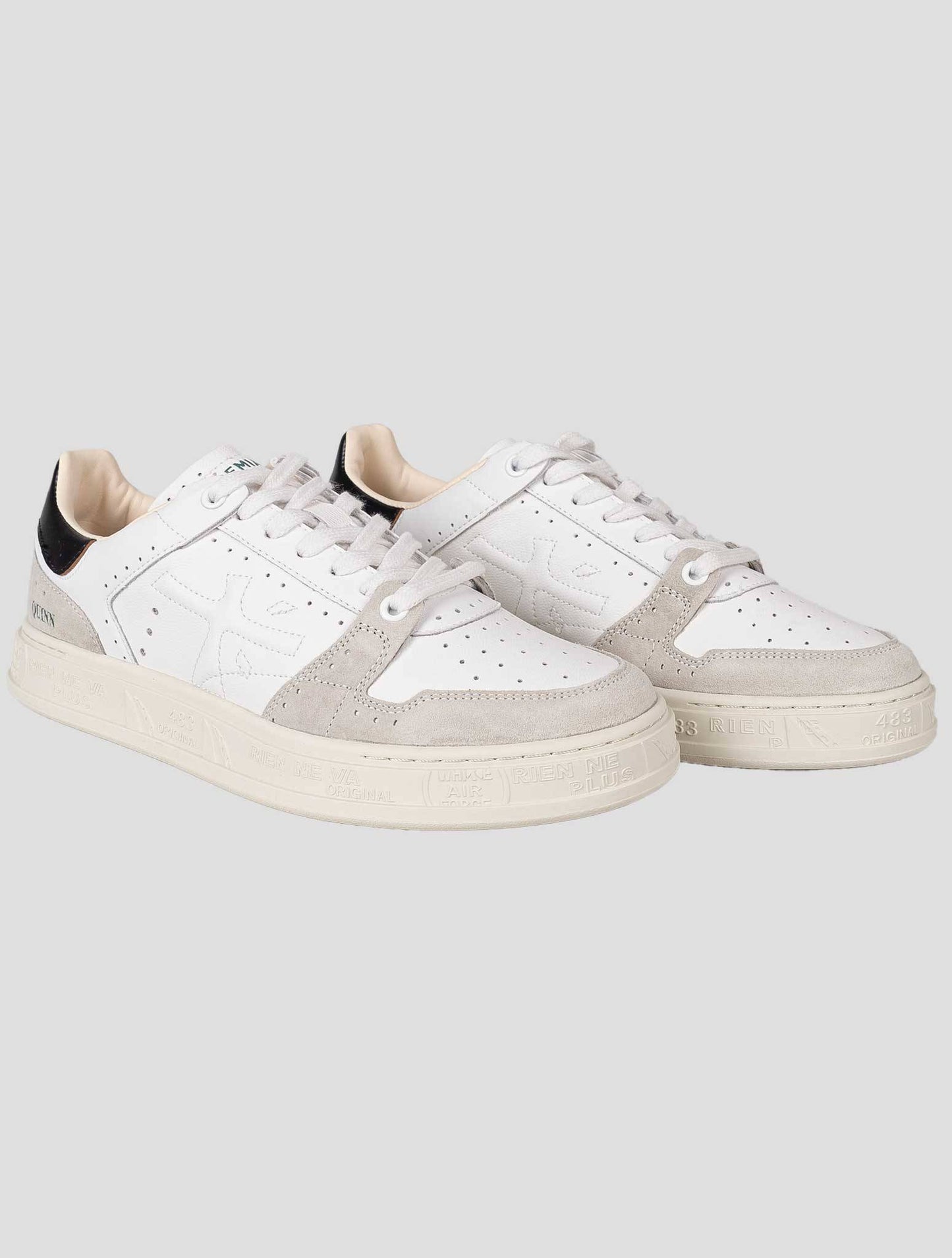 Premiata White Leather Sneakers