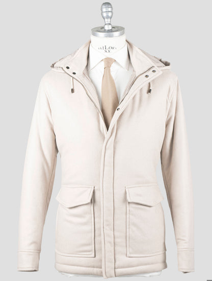 Manteau Ea en cachemire beige Barba Napoli