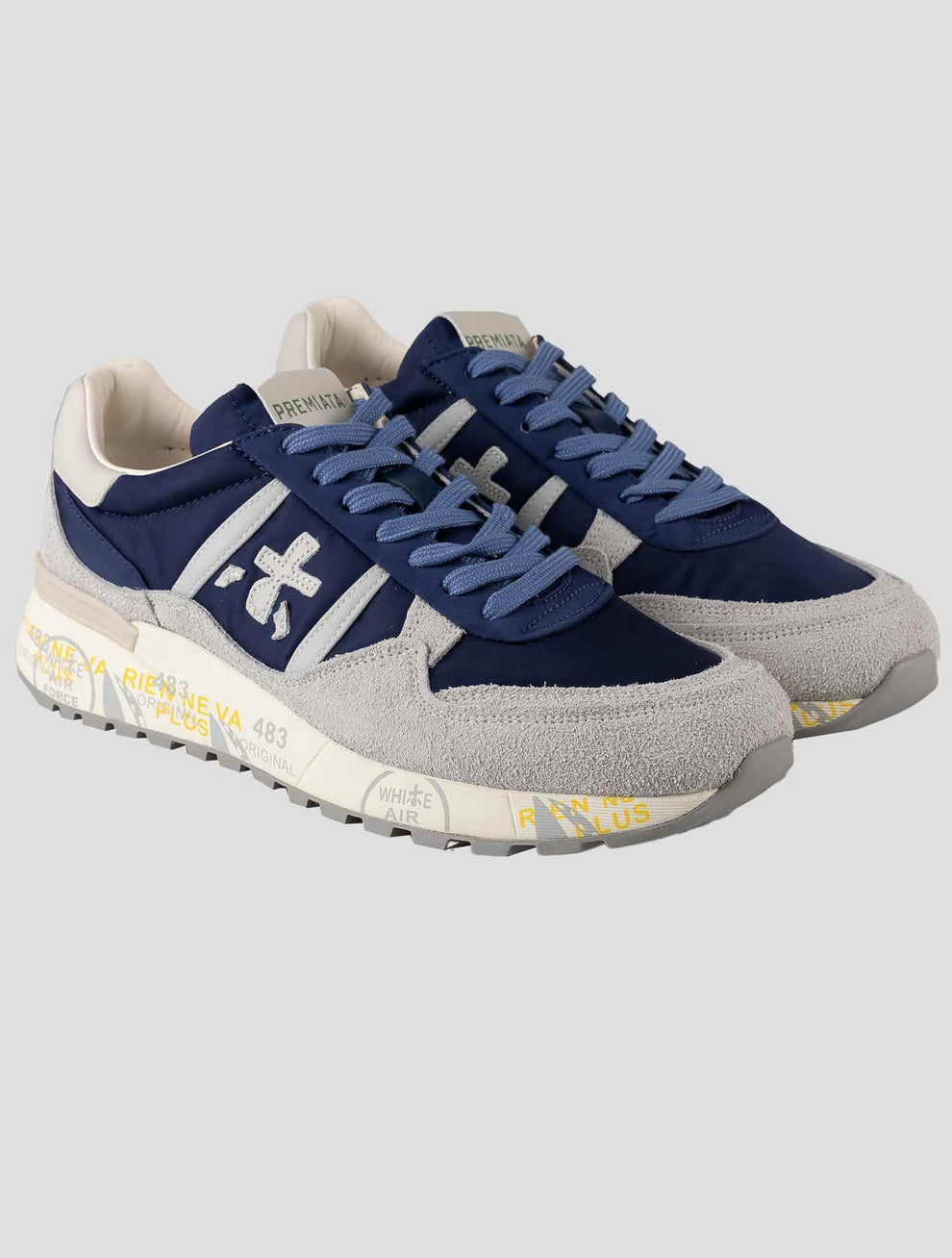 Premiata Landeck Gray Leather Sneakers