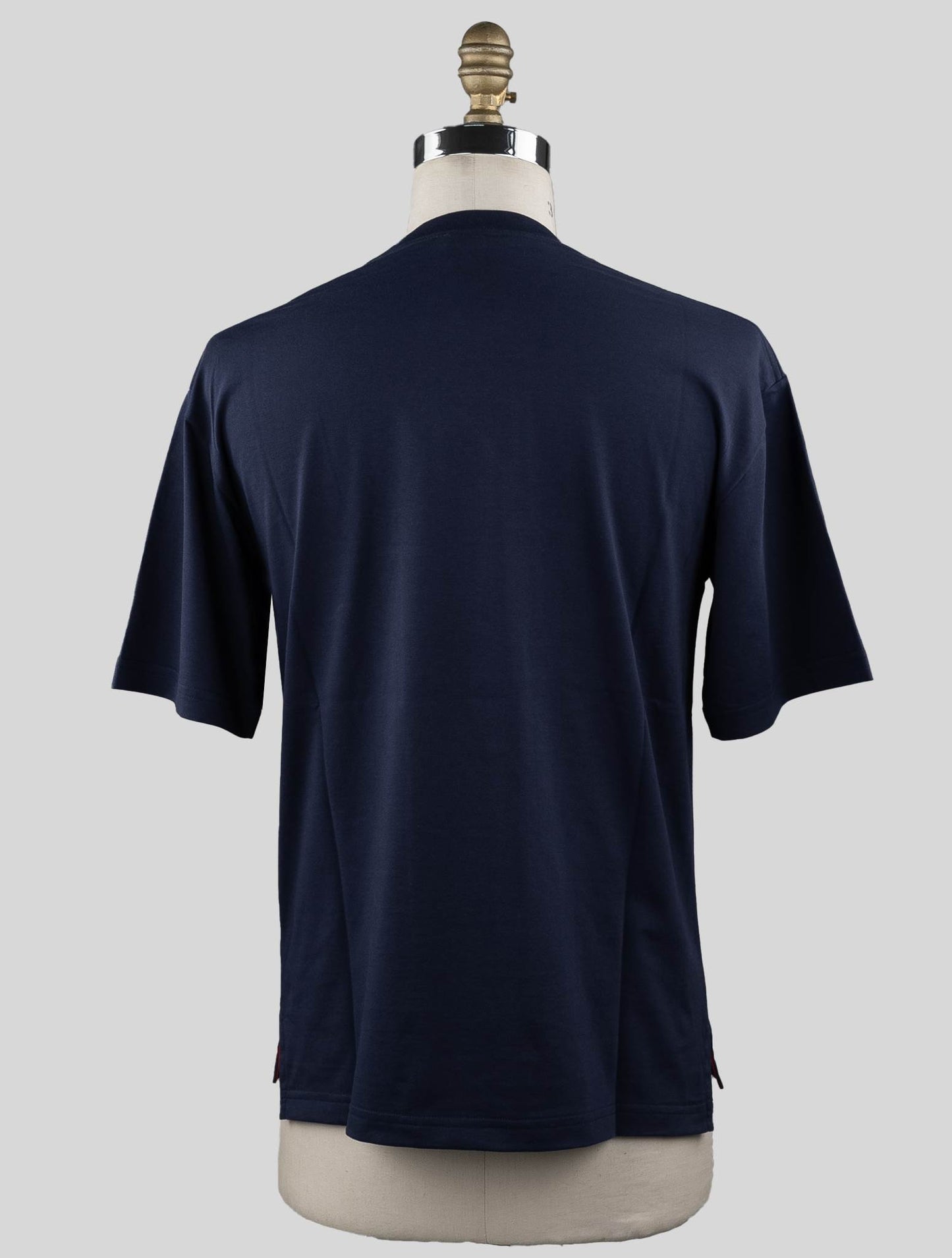 Kiton Blue Cotton T-shirt