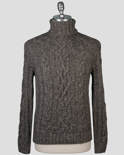 Isaia Brown Cashmere Sweater Turtleneck