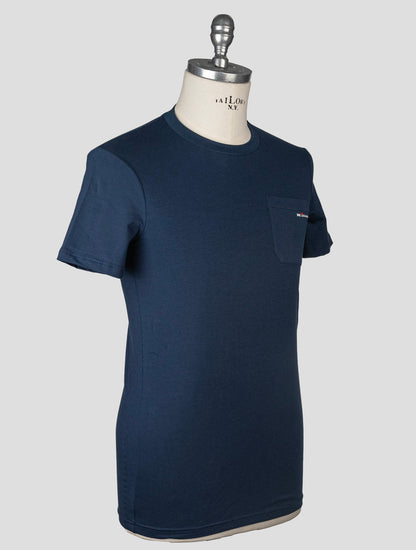 Ropa interior de la camiseta Kiton Ea de algodón azul
