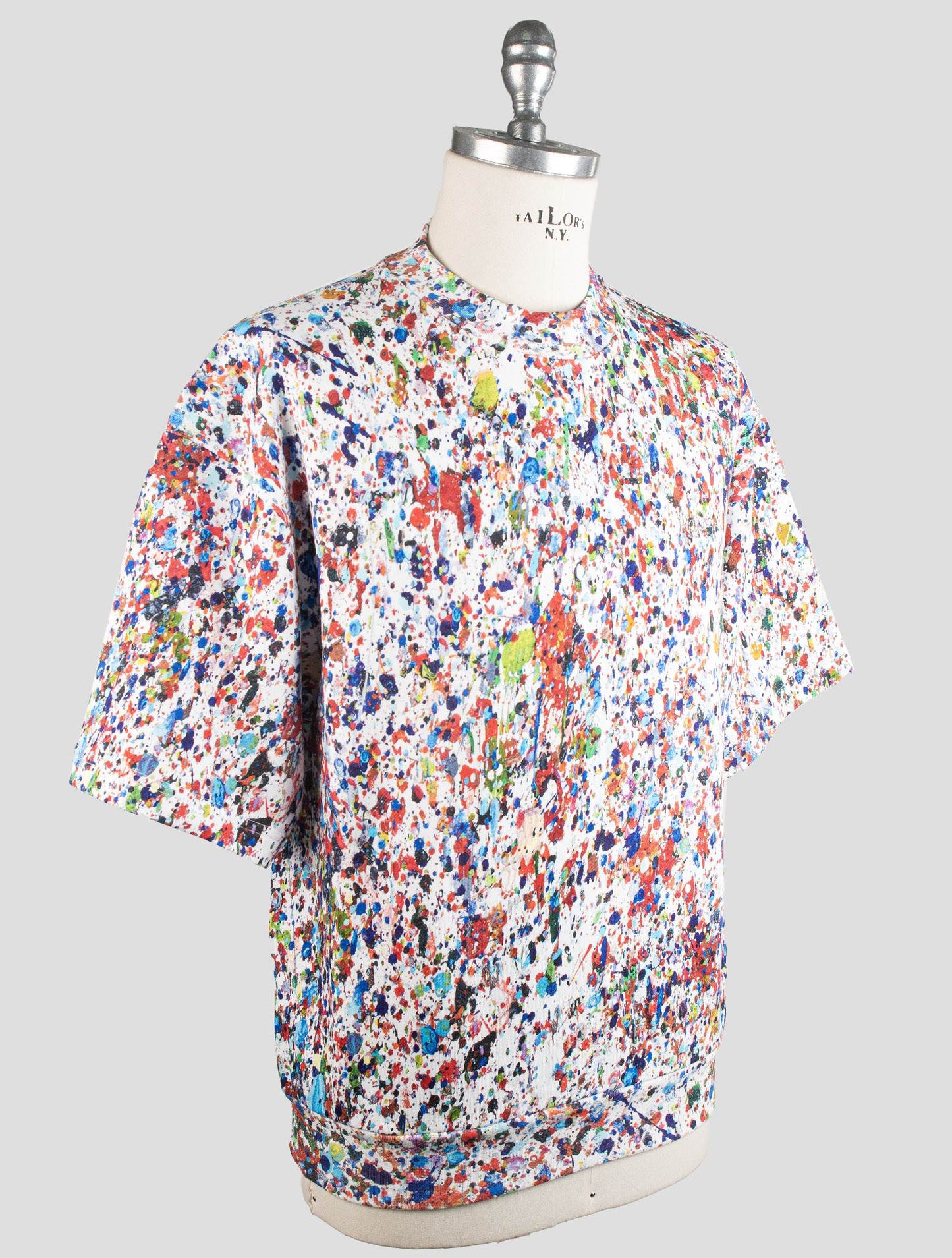 KNT Kiton Multicolor Cotton T-Shirt Special Edition