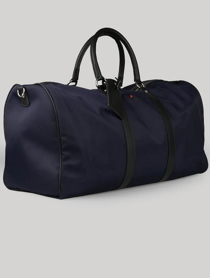 Kiton Blue Pl Leather Travel Bag
