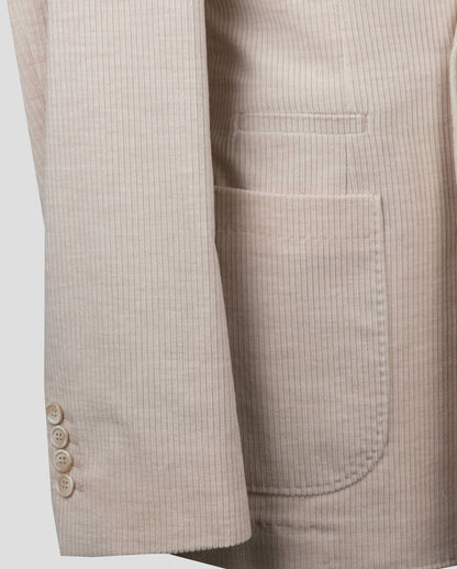 Brunello Cucinelli Beige Cotton Cashmere Blazer