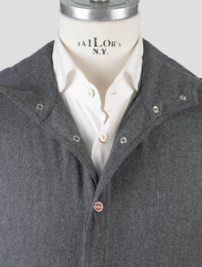 Kiton Gray Cotton Shirt Mariano
