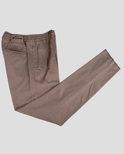 Kiton Taupe Lyocell Algodón Ea Pantalones