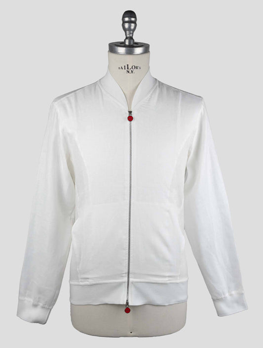 Kiton White Linen Coat