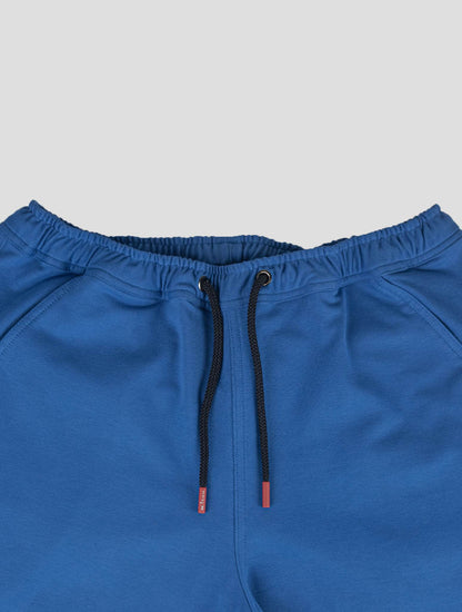 Kiton Blue Cotton Ea Tracksuit Short Pants