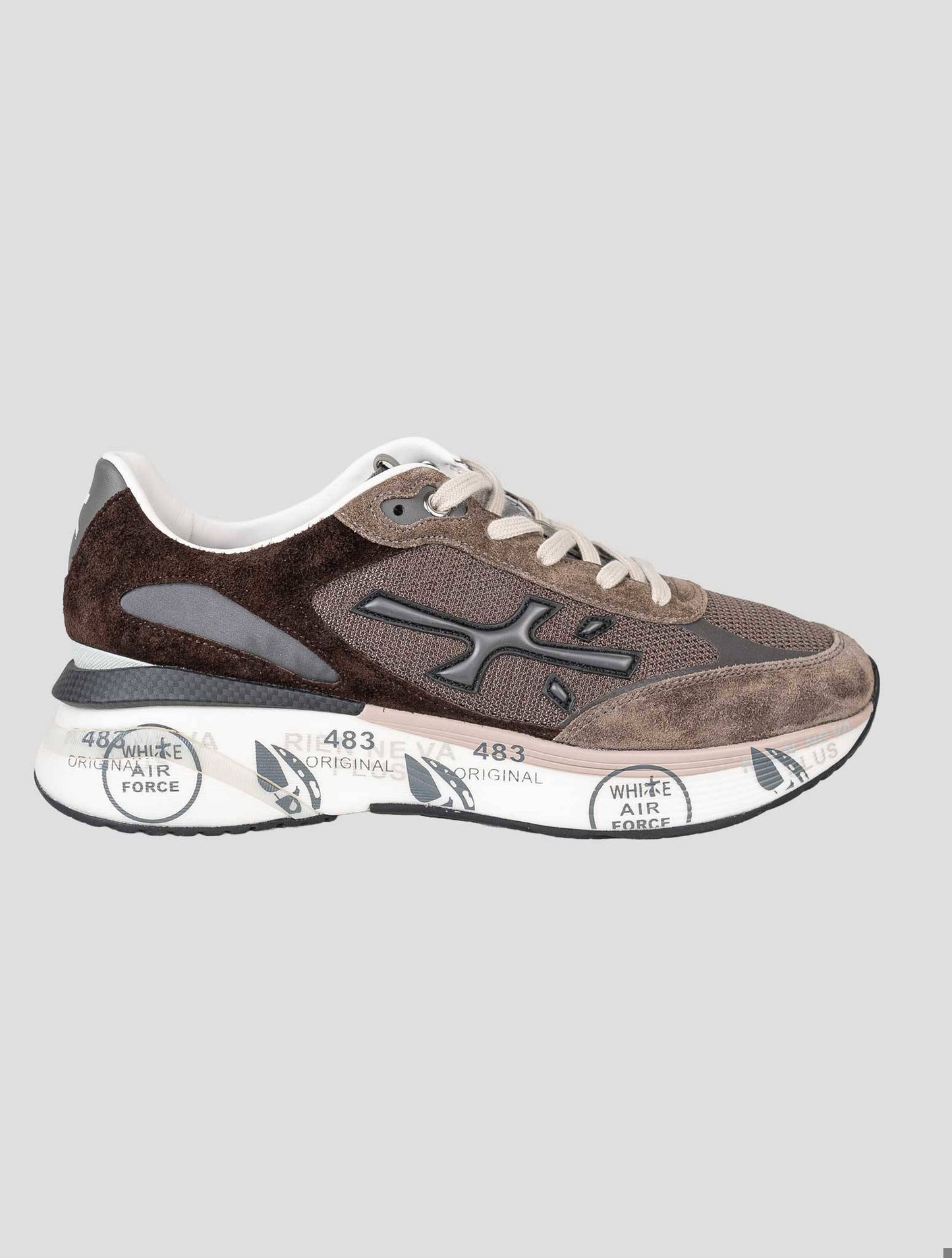 Premiata Brown Pa Leather Suede Pl Pa Pu Sneakers