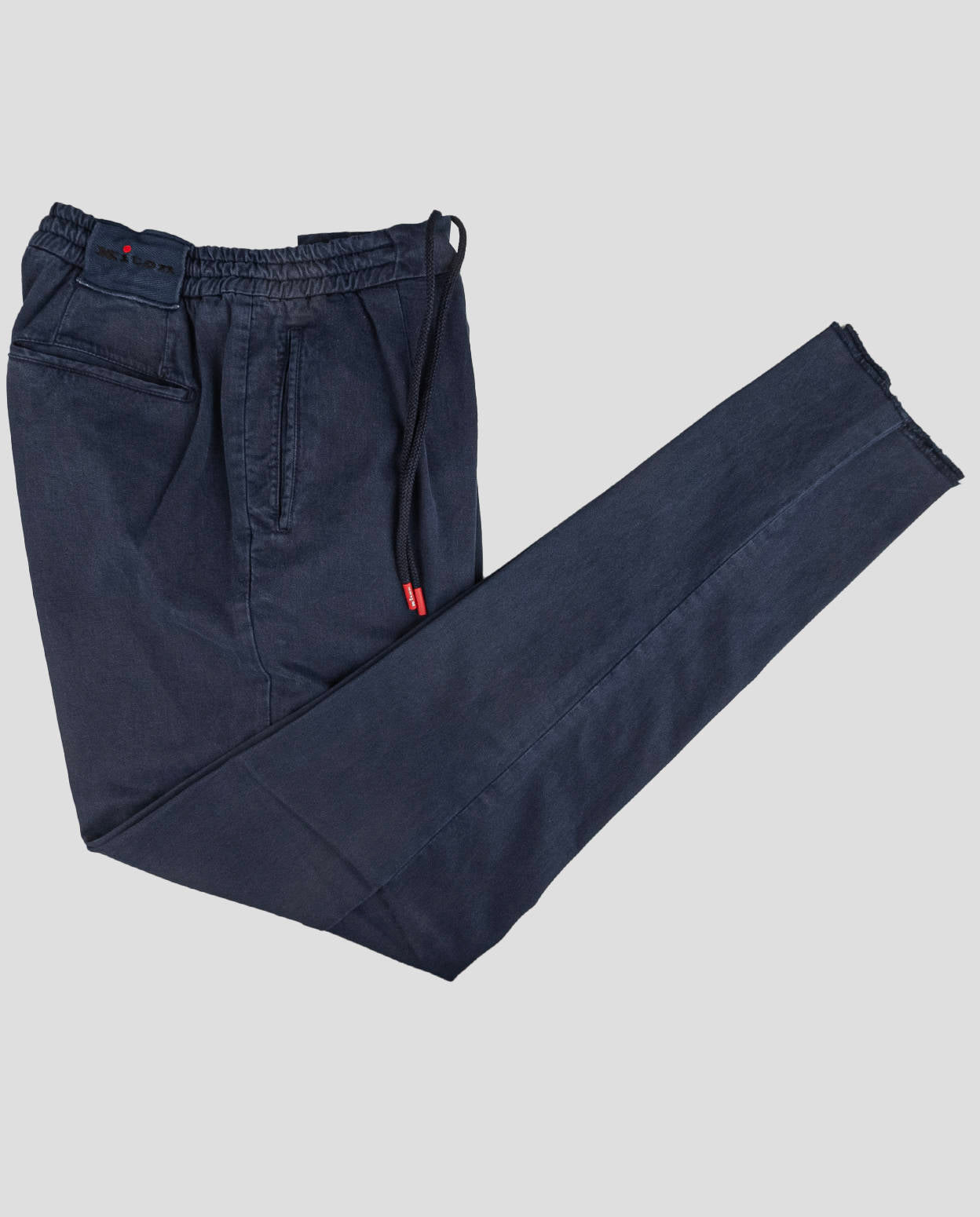 Kiton Blue Lyocell Cotton Ea Pants