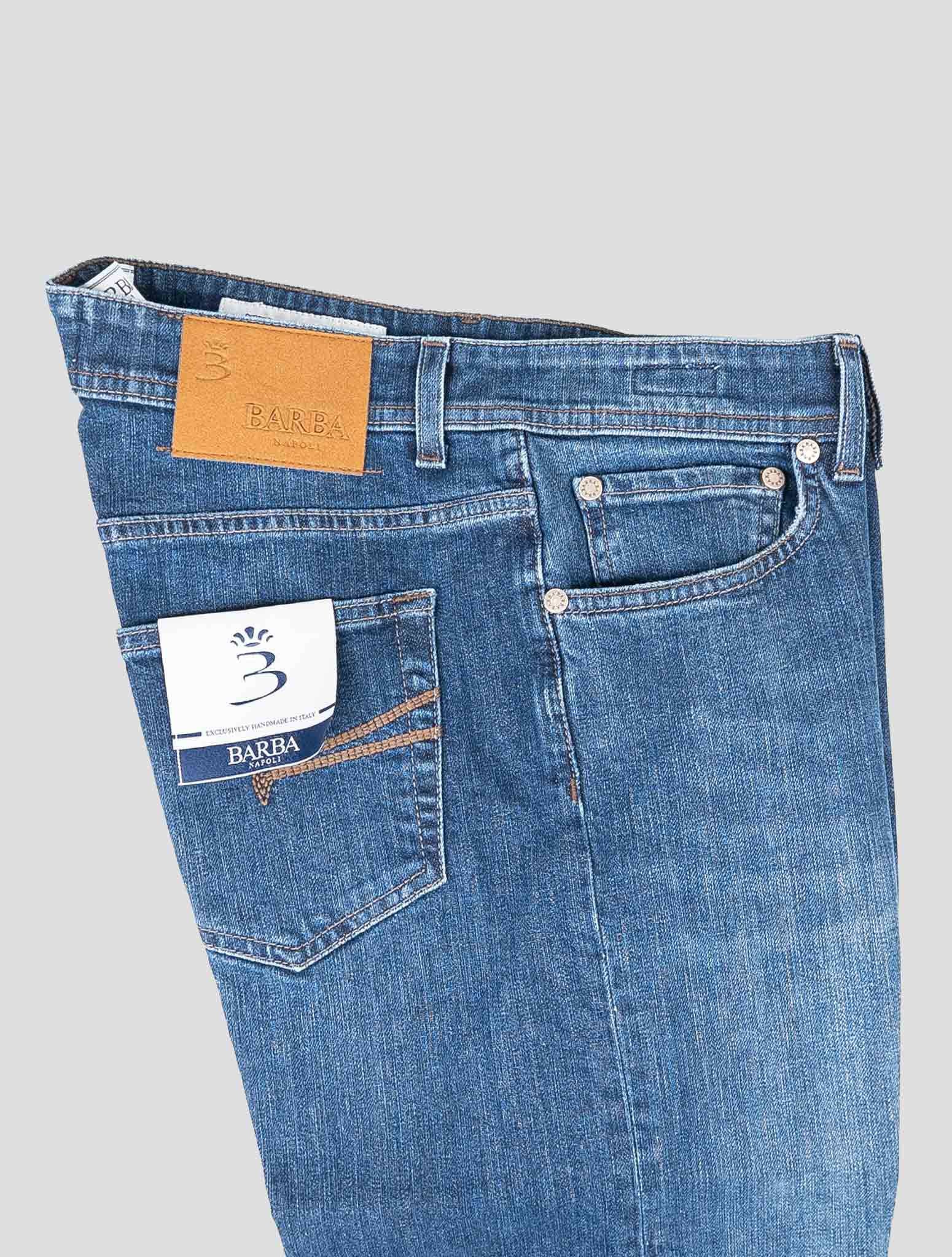 Barba Napoli Blue Cotton EA Jeans – 2Men