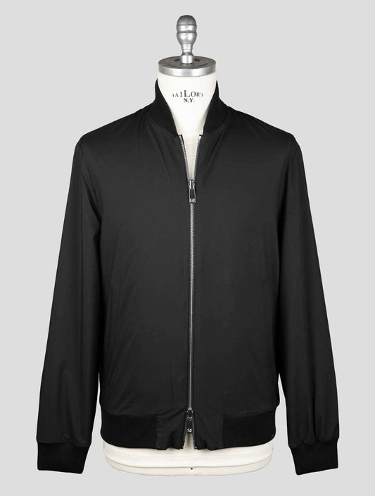 Marco Pescarolo Black Cotton Nylon Ea Pl Coat Reverse