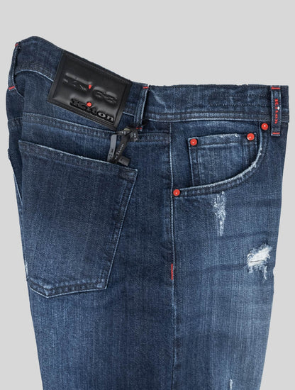 Kiton Blue Cotton Ea Jeans Limited Edition 07 of 22