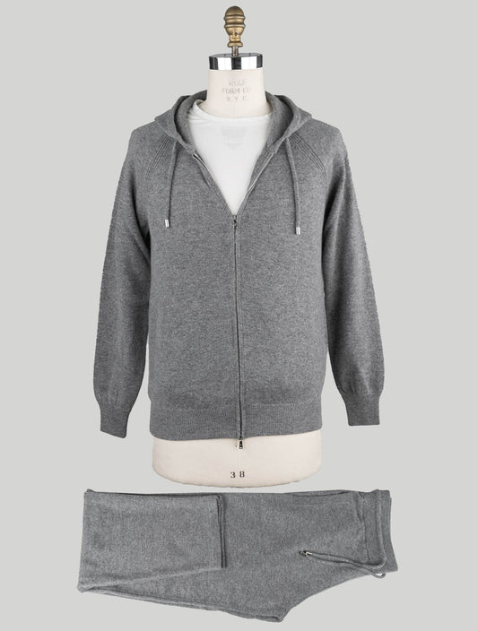 Fironi Gray Navy Cashmere Tracksuits