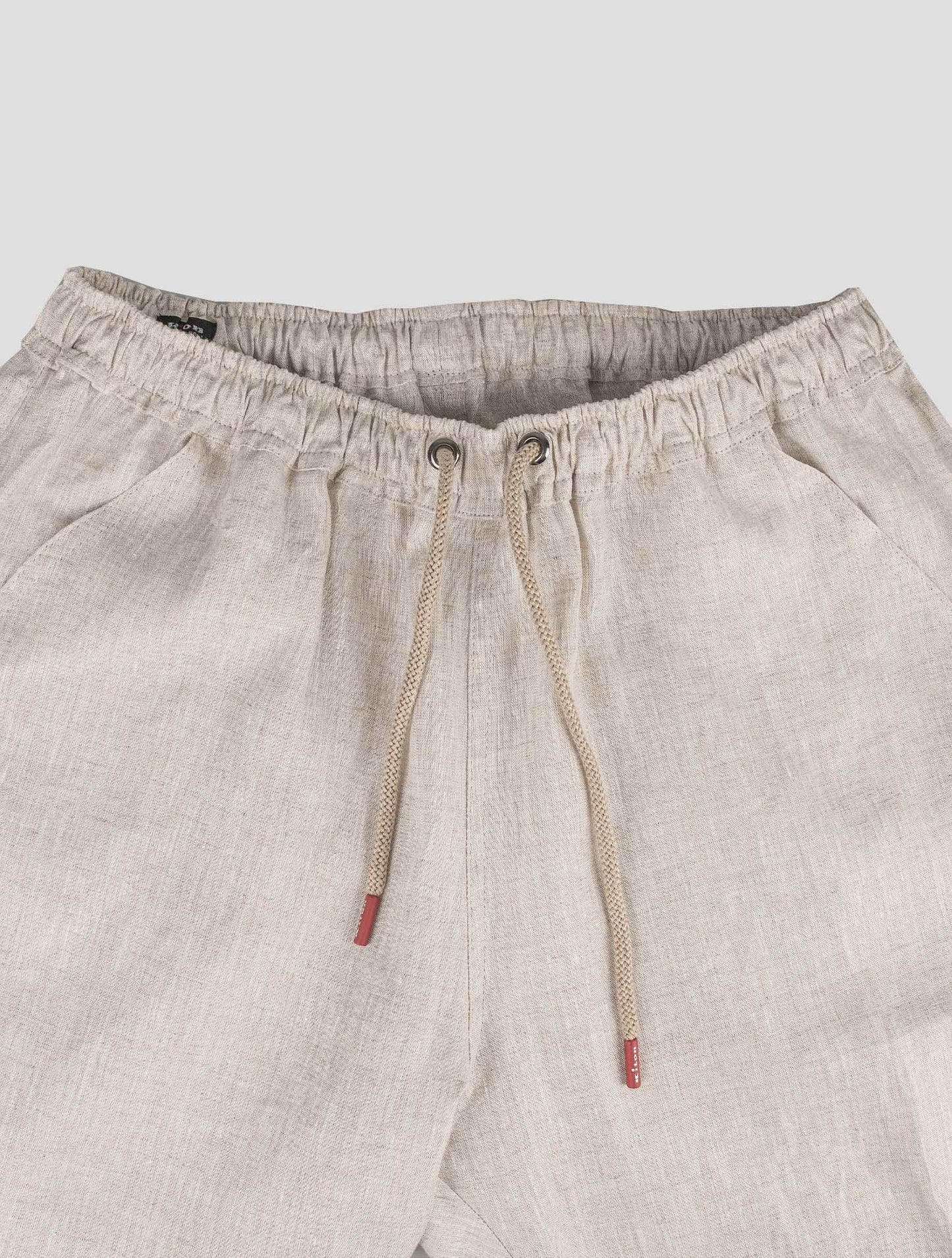 Kiton béžové plátno krátké kalhoty