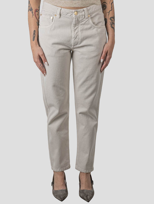 Brunello Cucinelli Beige Cotton Jeans