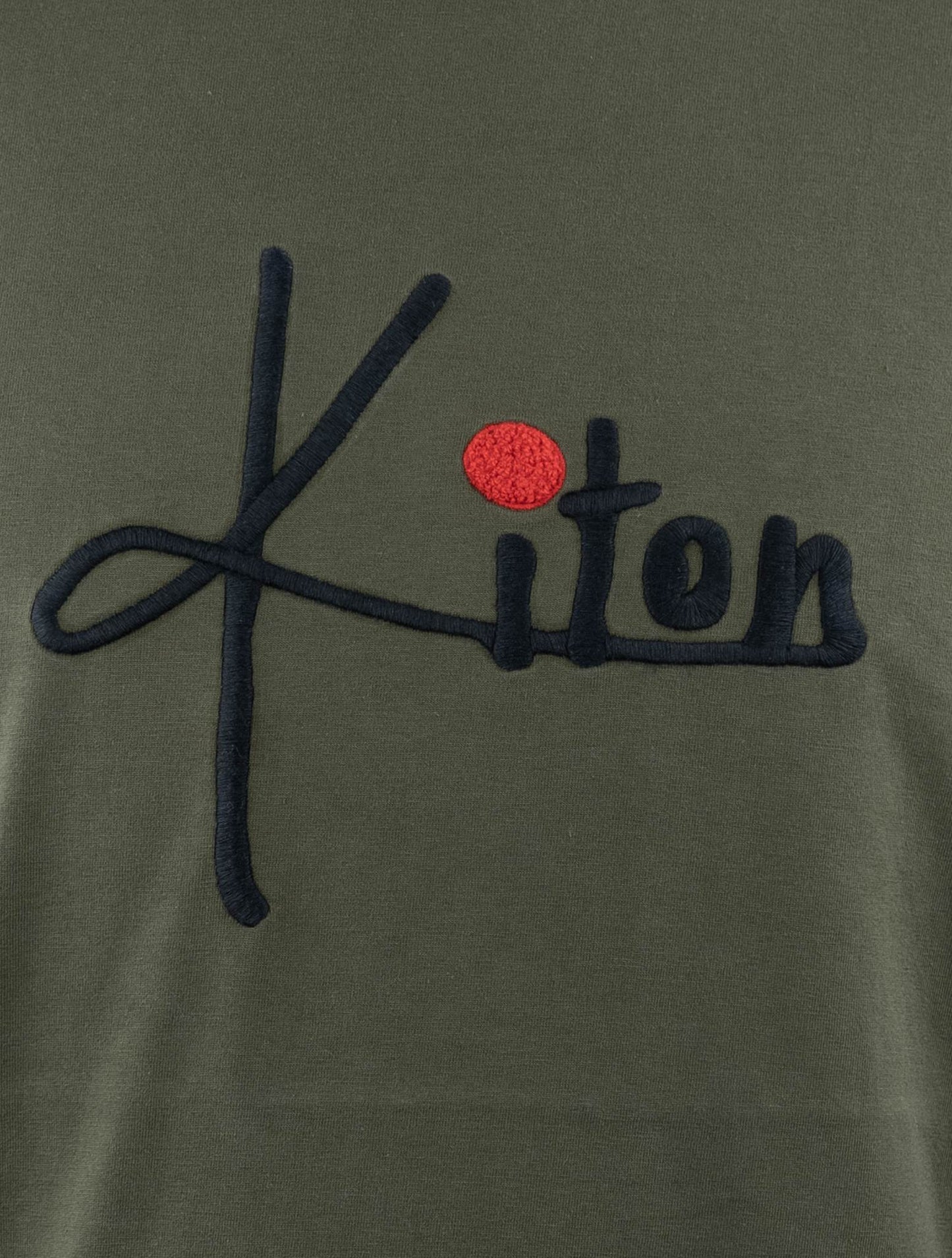 Kiton Grön Bomull T-shirt