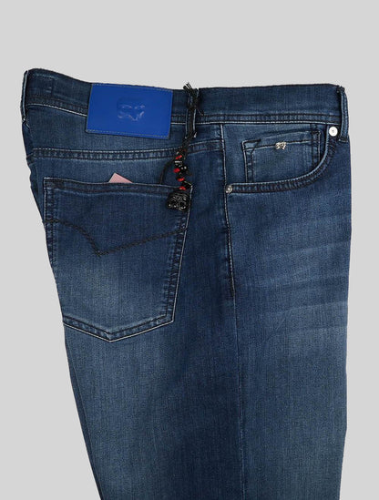 Marco Pescarolo Blå Cotton Ea Jeans