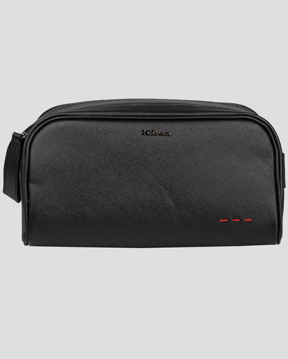 Bolsa de cuero negro Kiton