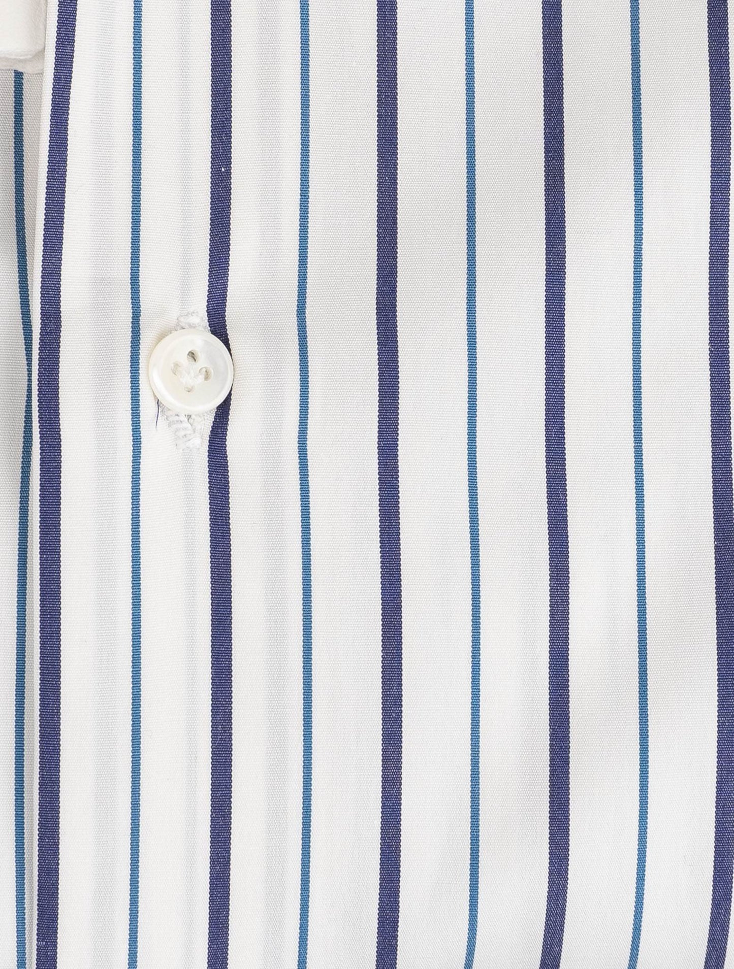 Luigi Borrelli Blue White Cotton Shirt