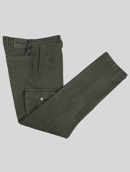 Kiton Green Cotton Ea Cargo Pants