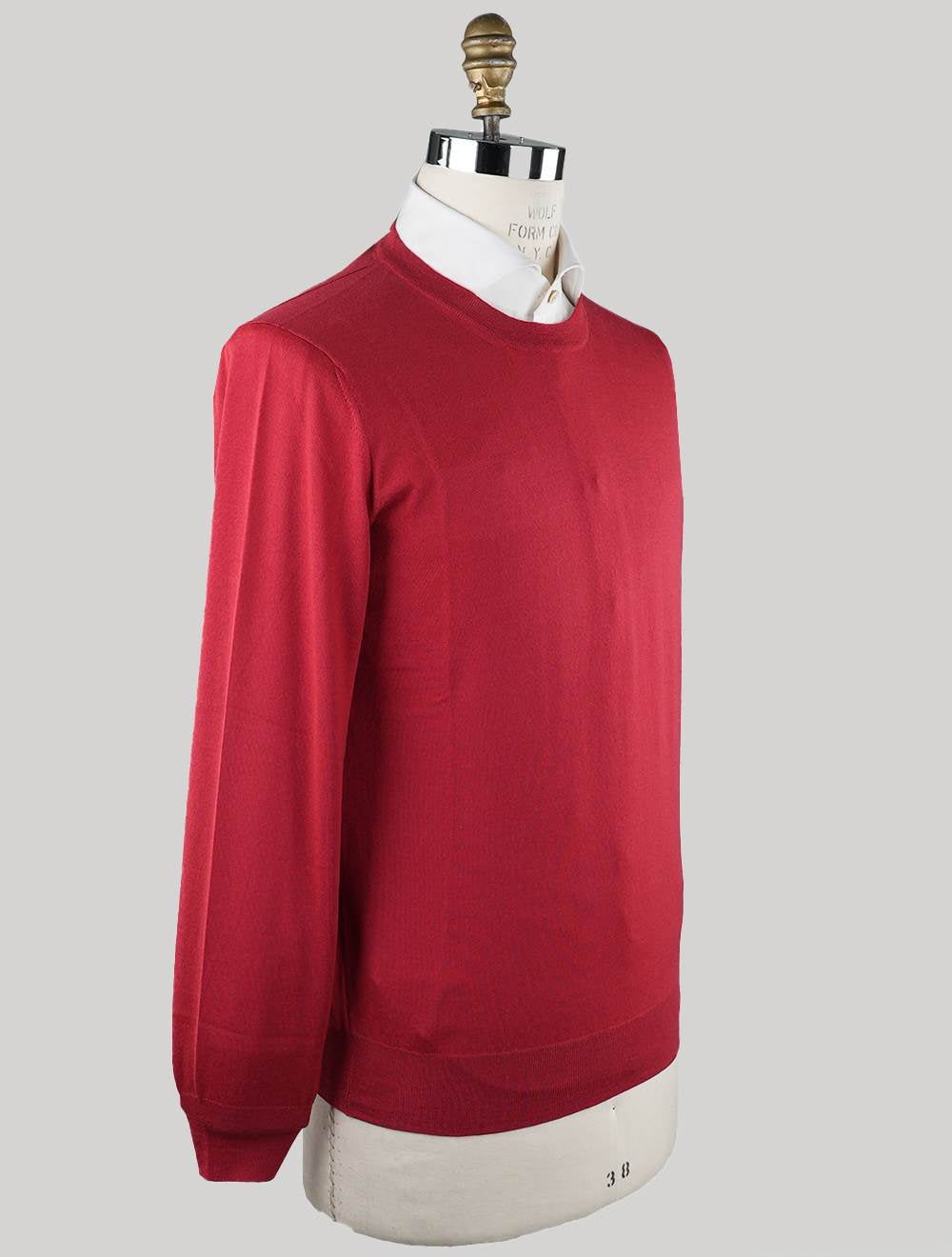 Brunello Cucinelli rød jomfruull Cashmere sweater Crewneck
