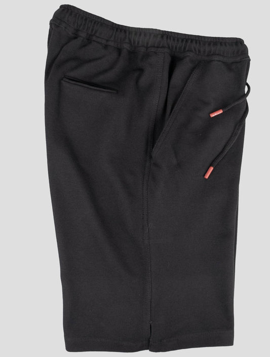 Kiton černé bavlněné krátké kalhoty