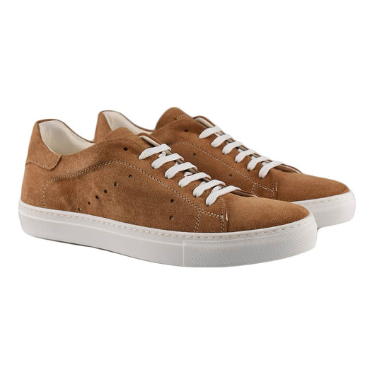 Barba Napoli Beige Leather Suede Shoes