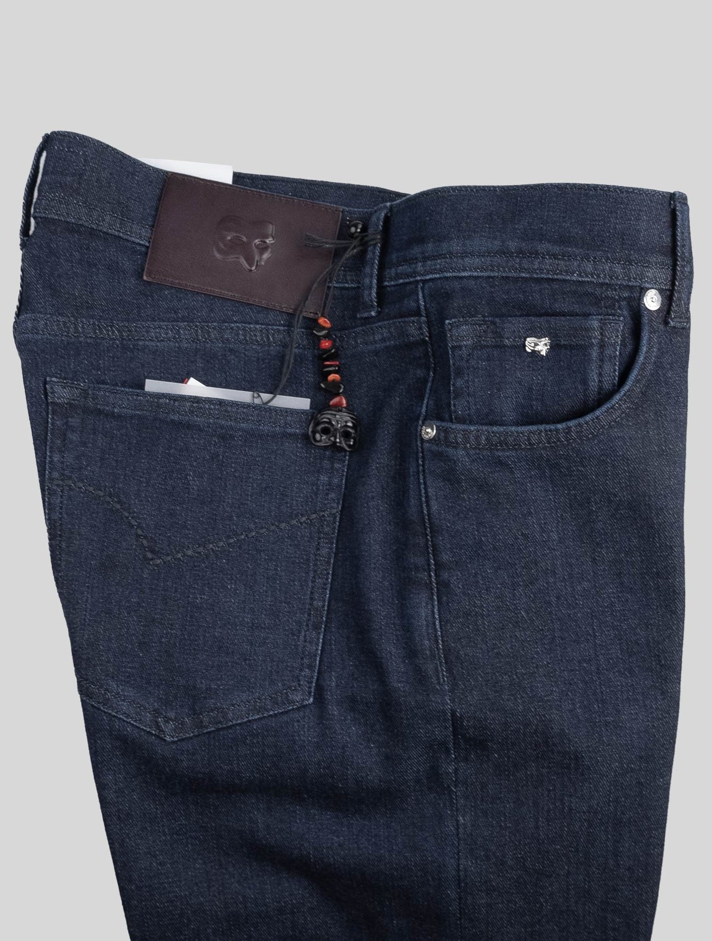 Marco Pescarolo mörkblå bomull Cashmere Ea Jeans