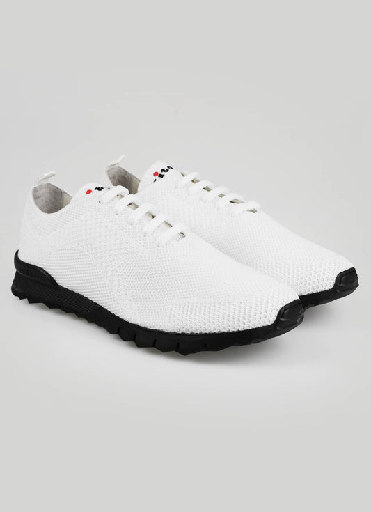 Kiton Sneaker aus weißer Baumwolle Ea