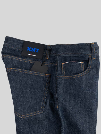 KNT Kiton Blaue Baumwolle Pe Jeans