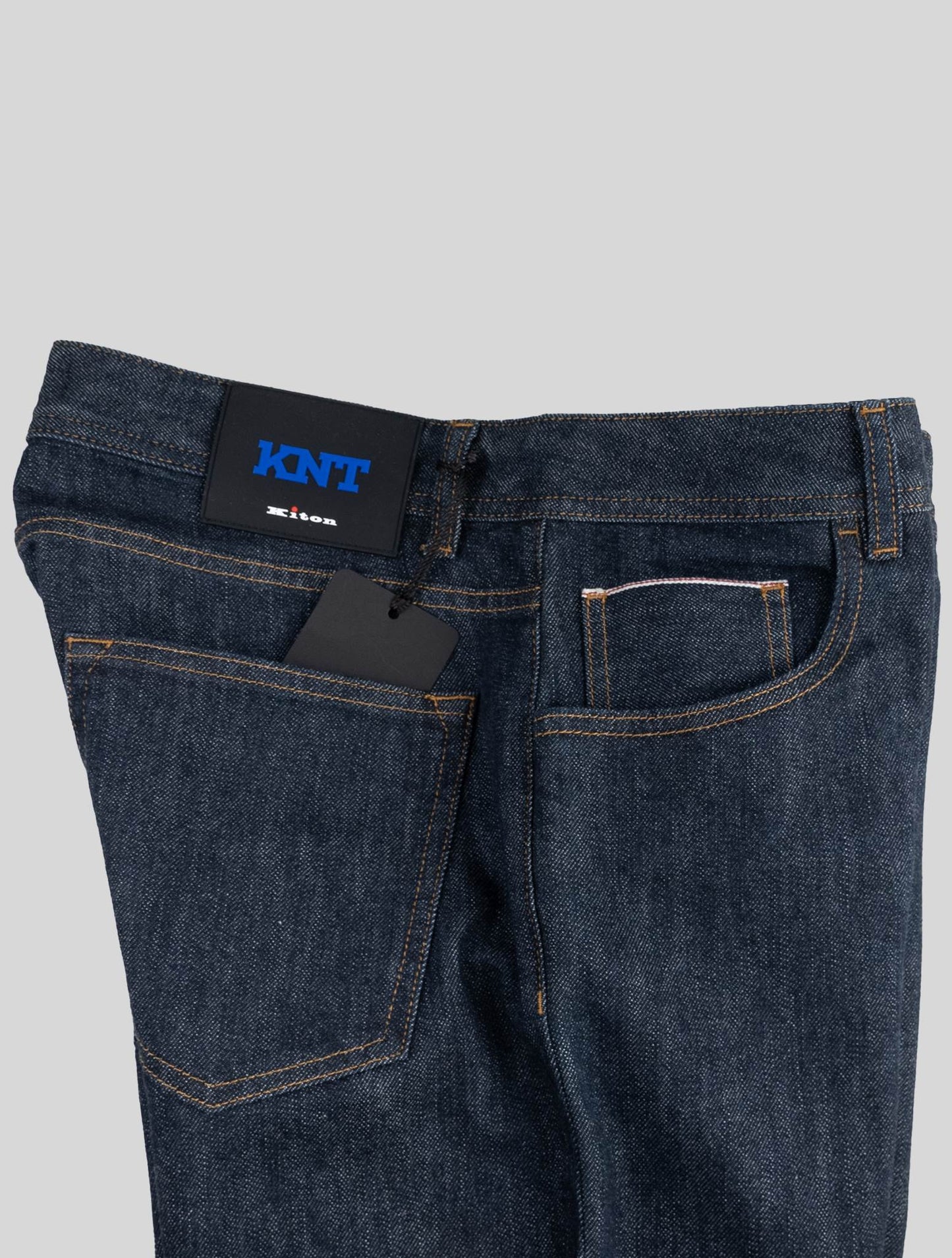 KNT Kiton Синие хлопковые джинсы