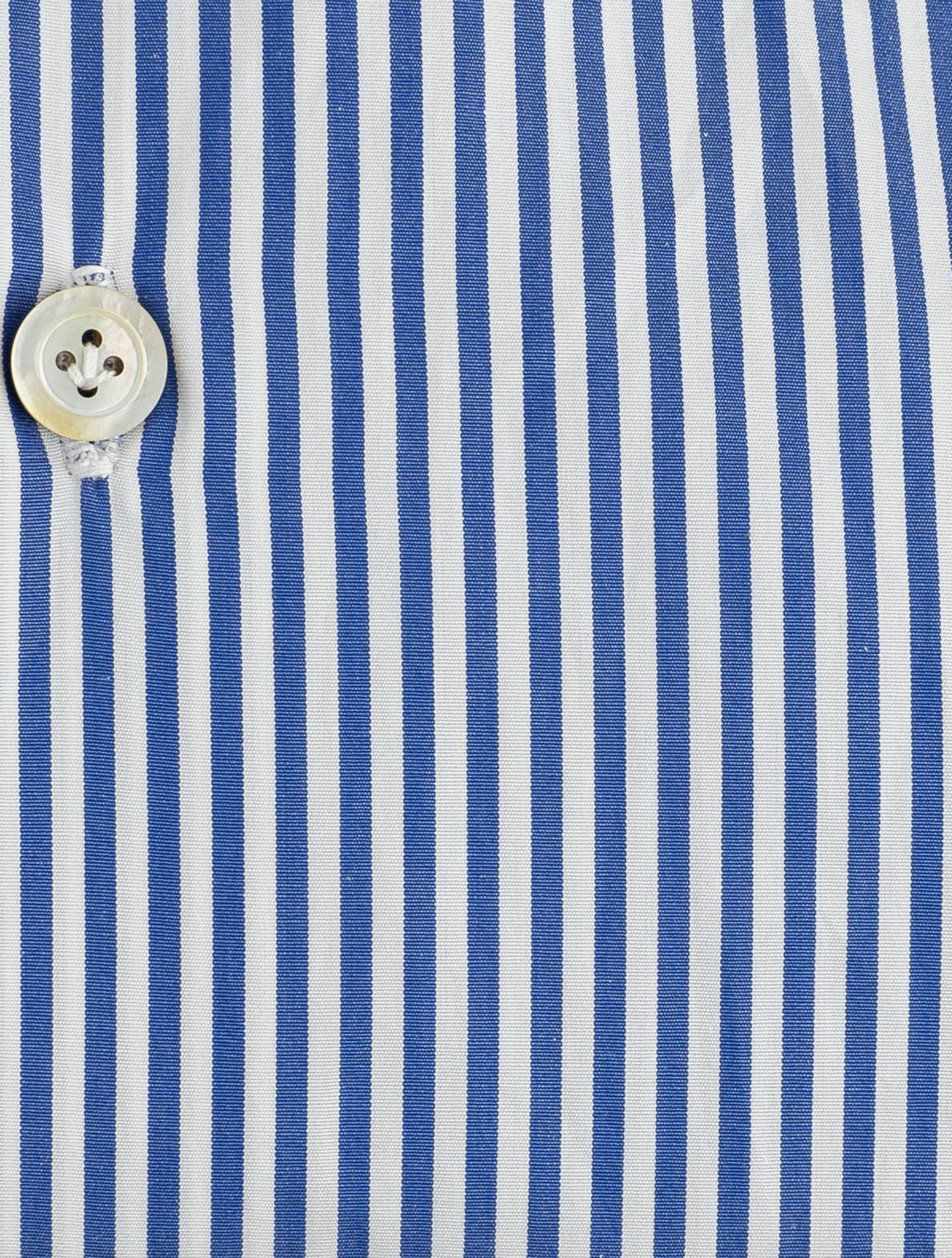 Kiton Blue White Cotton Shirt